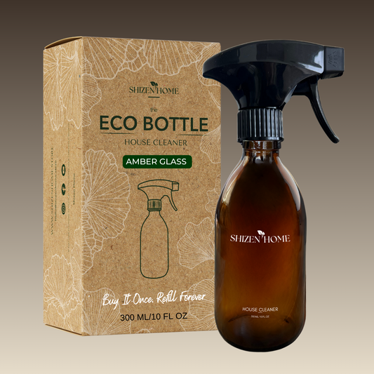 Multi Cleaner Eco Bottle 300 ml Amber Glass Black Trigger Spray