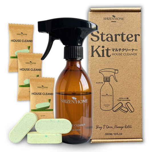 Multi-Cleaner: Starter Kit | Amber Glass Bottle + 3 Refill Tablets