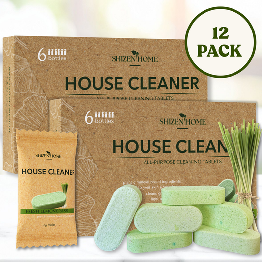 ハウス用マルチクリーナー掃除タブレット - Multi Cleaning Tablets, （12タブレット）、最大6リットルの洗浄洗剤